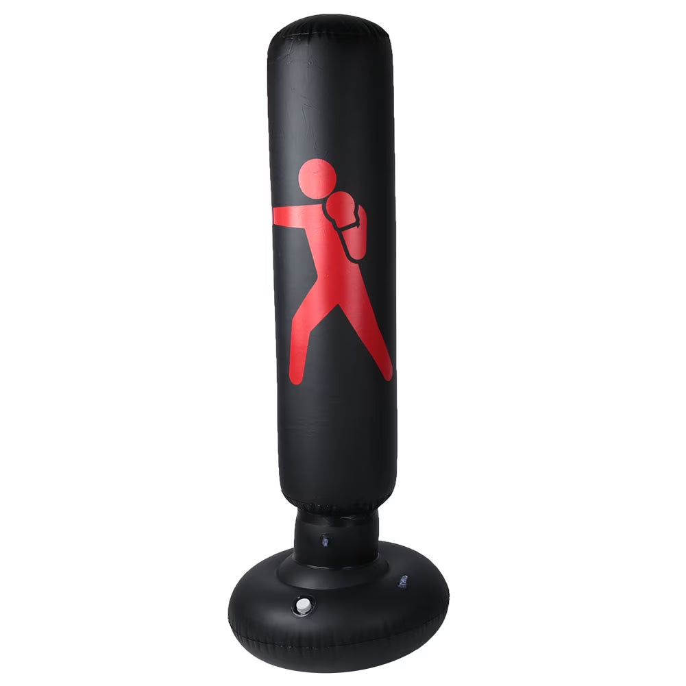 Inflatable Punching Bag for Kids, PVC 160cm (Black) F879587