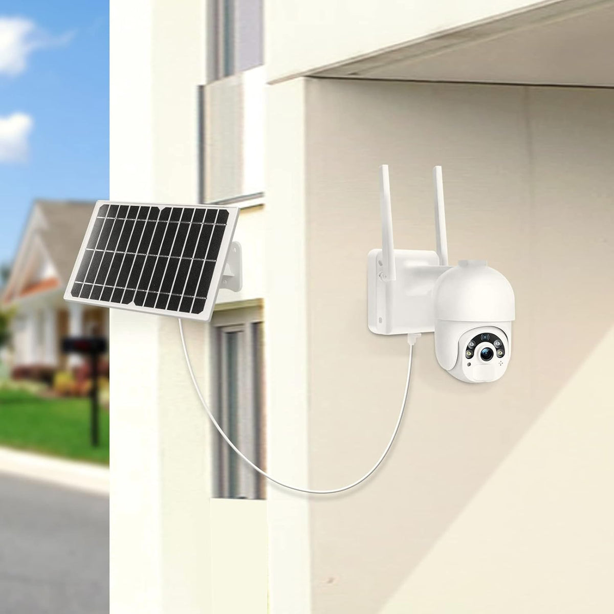 Solar Security Camera with 5dBi Antenna and 14400mAh Battery M609