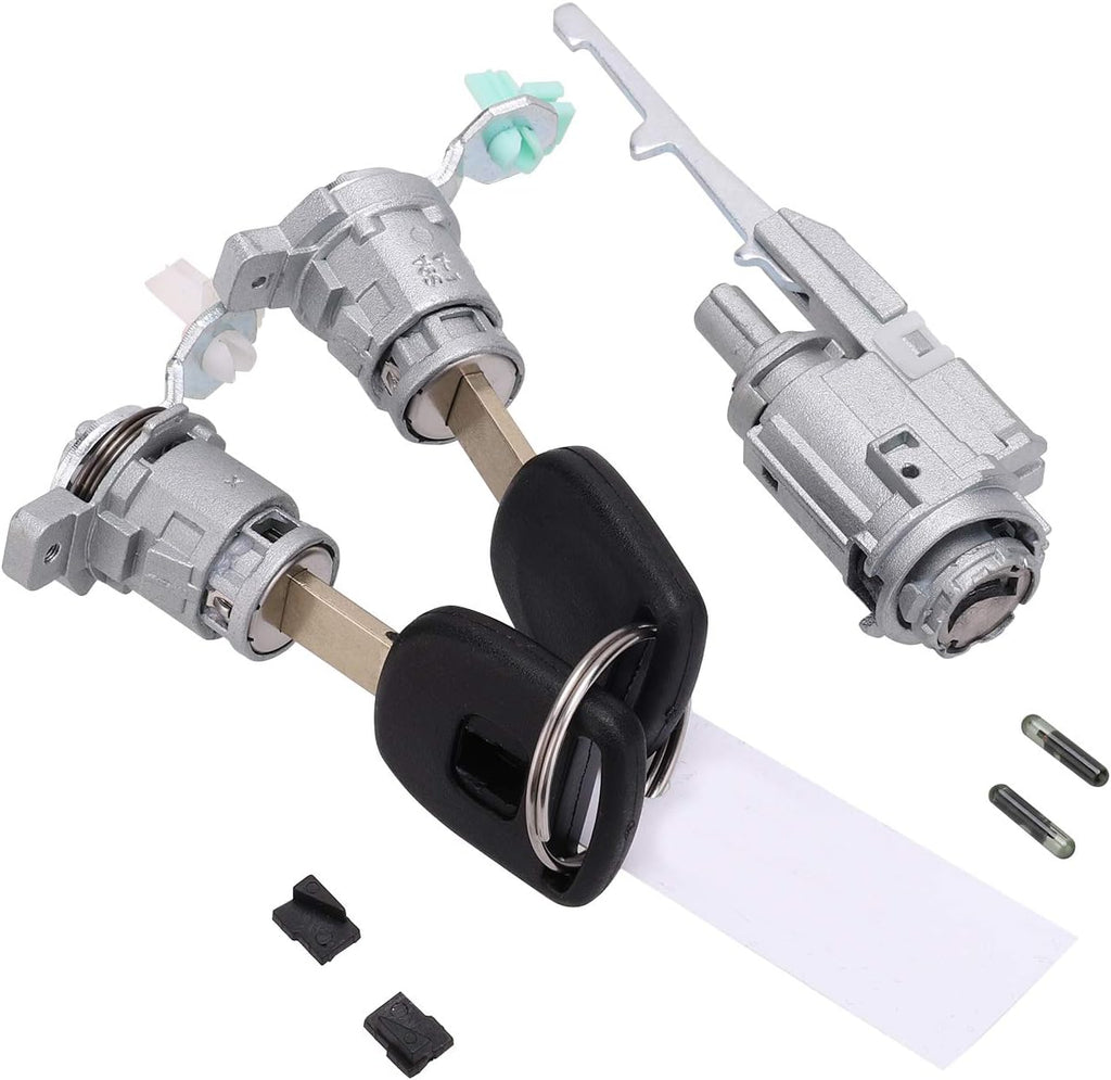 Ignition Switch Cylinder & 4X Left Right Door Lock Cylinder w/ 2 Keys Pack of 2 V66116