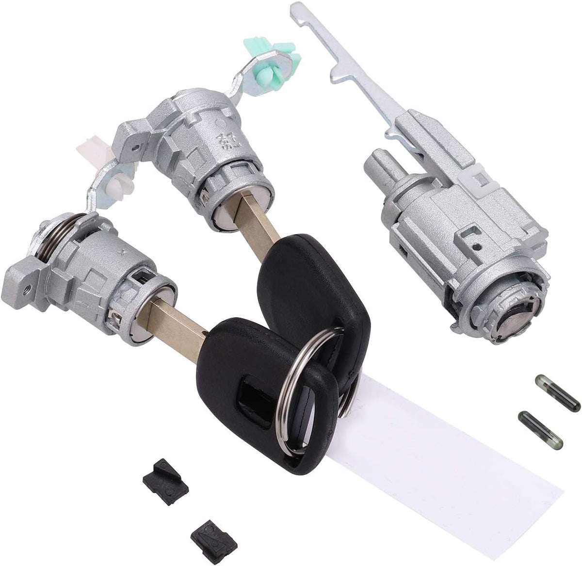Ignition Switch Cylinder & 4X Left Right Door Lock Cylinder w/ 2 Keys Pack of 2 V66116