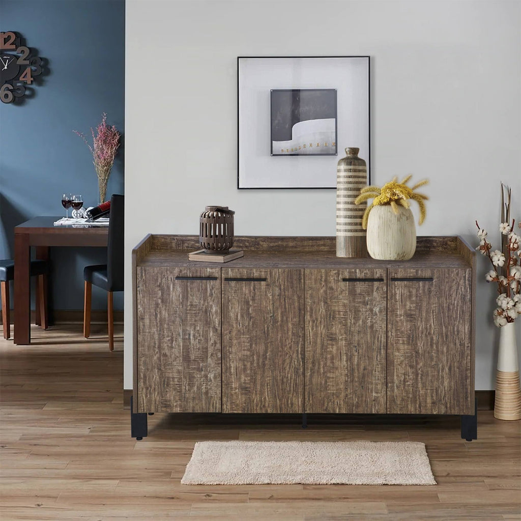 Distressed Sideboard with Two Storage Cabinets X621715