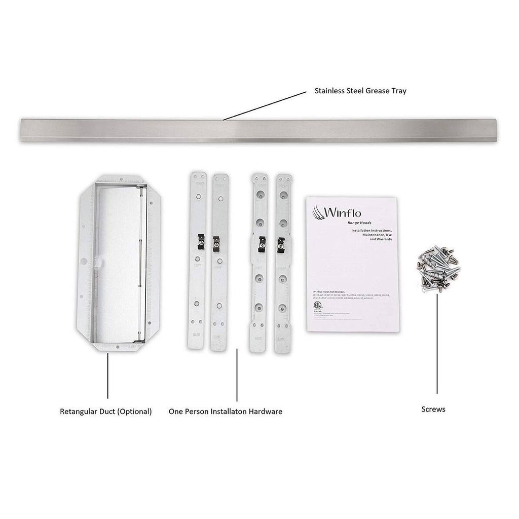 30x22 Stainless Steel Under Cabinet Range Hood D297