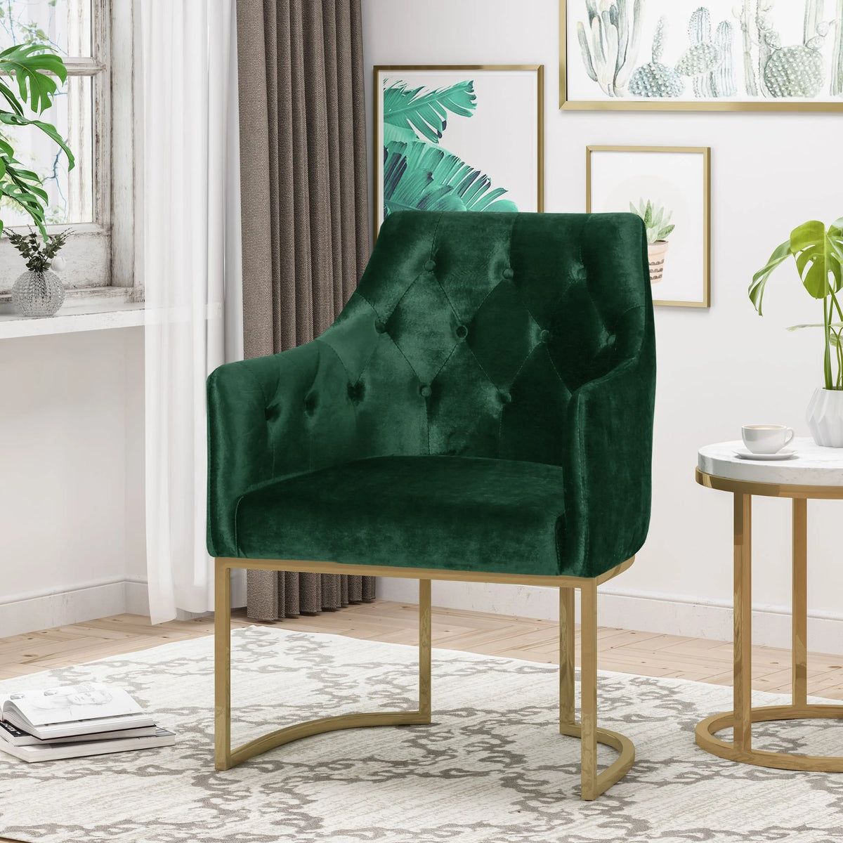 Green Fabric Club Chair B932932