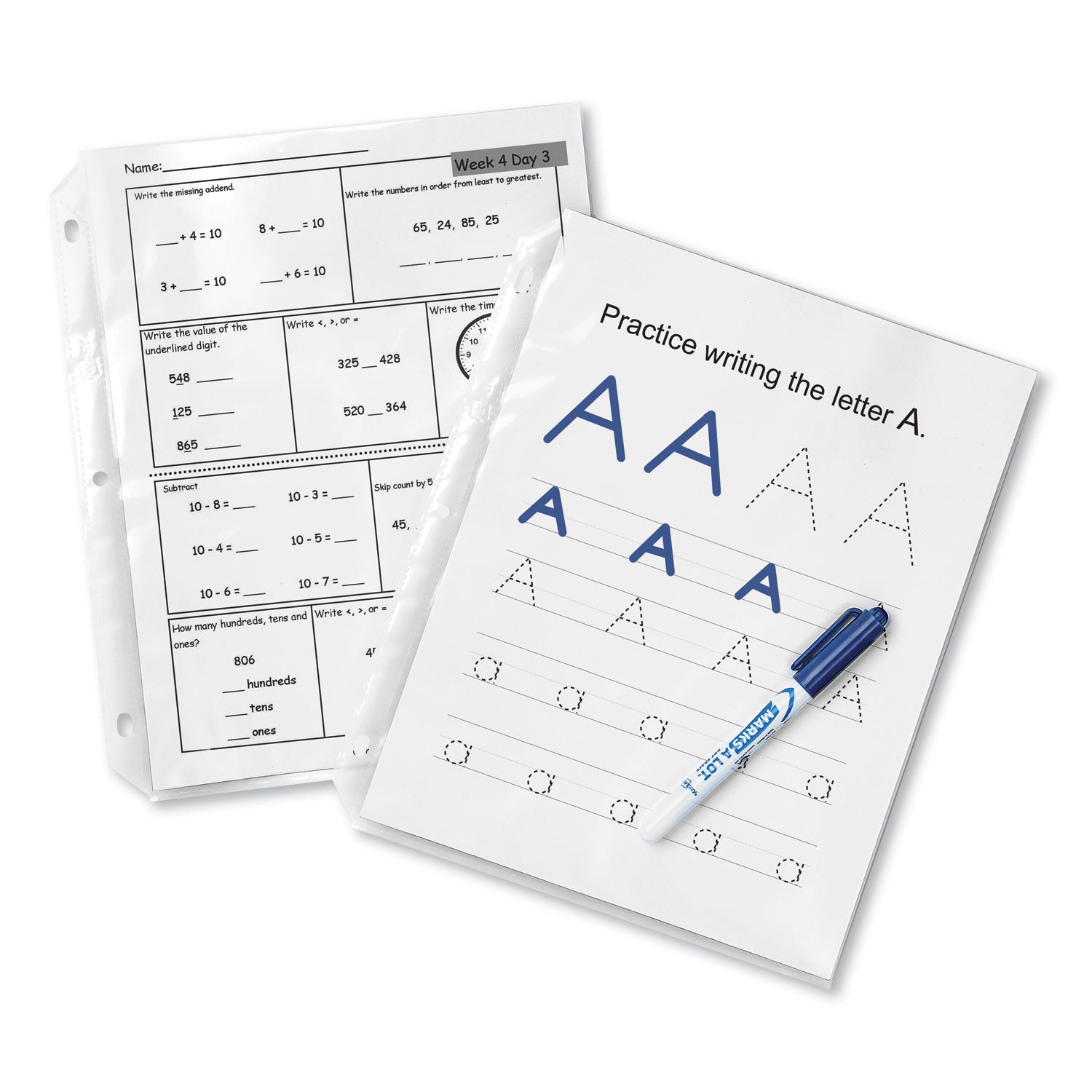 Top-Load Poly Sheet Protectors, Heavy Gauge, Letter, Nonglare, 100/Box V793017