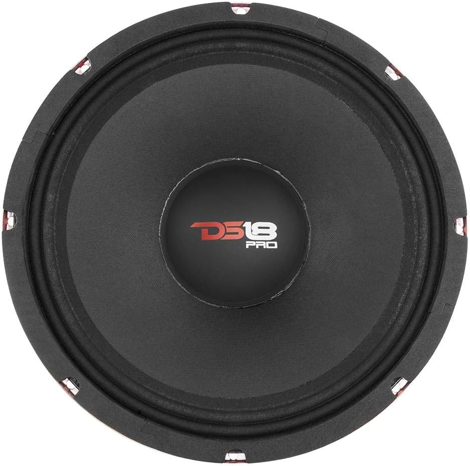 12 Midrange Red Steel Basket 900W Max 300W RMS 8 Ohms Car Speaker H524
