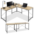 Oak/Black Modular L-Shaped Desk T75034