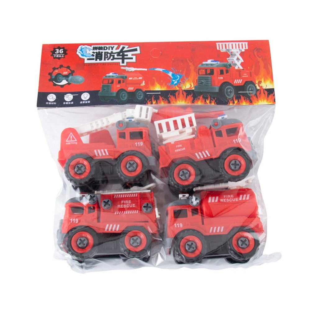 Set of 4 Construction Vehicle Toy Y97536