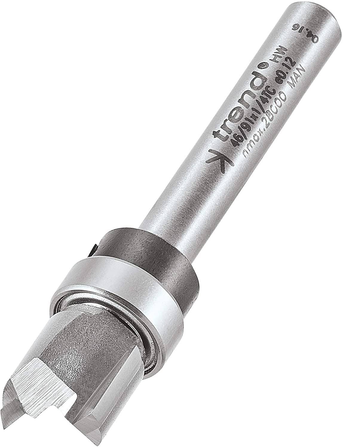 1/4x22 Shank Tungsten Carbide Tipped Trimming Router Cutter Bit D938279
