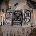 Vintage Halloween Vertical Signs 3 Pieces X559