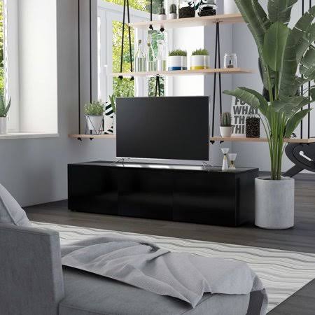 Black Chipboard TV Cabinet J125030