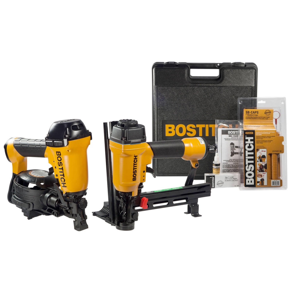 Coil Roofing Nailer Cap Stapler Combo Kit V5350