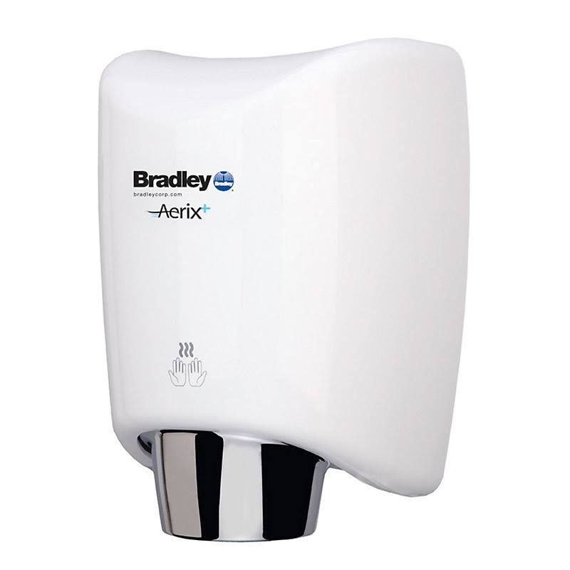 Bradley Surface-mounted Sensor-Operated Hand Dryer with Cast Aluminum Cover U266