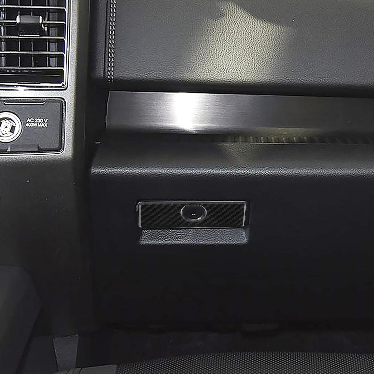 Carbon Fiber Passenger Seat Storage Box Trim Cover A193507