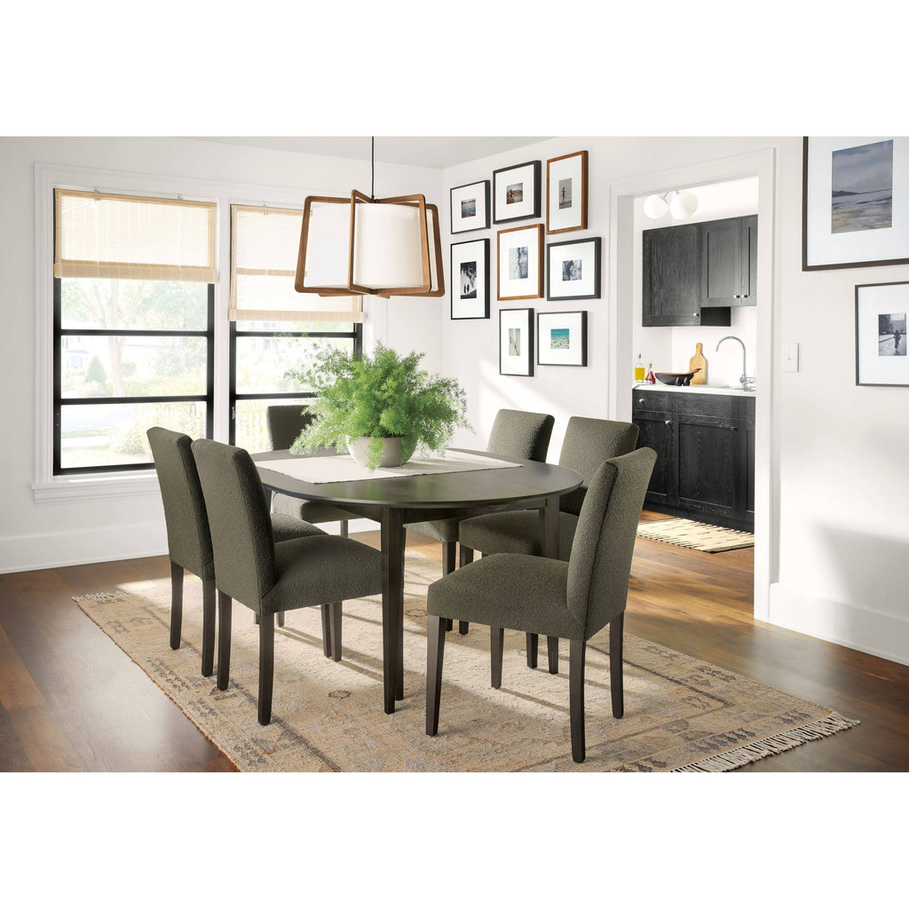 Modern Side Chair in Declan Curry with Charcoal Legs O52356