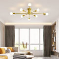Gold Semi Flush Mount Light P4444