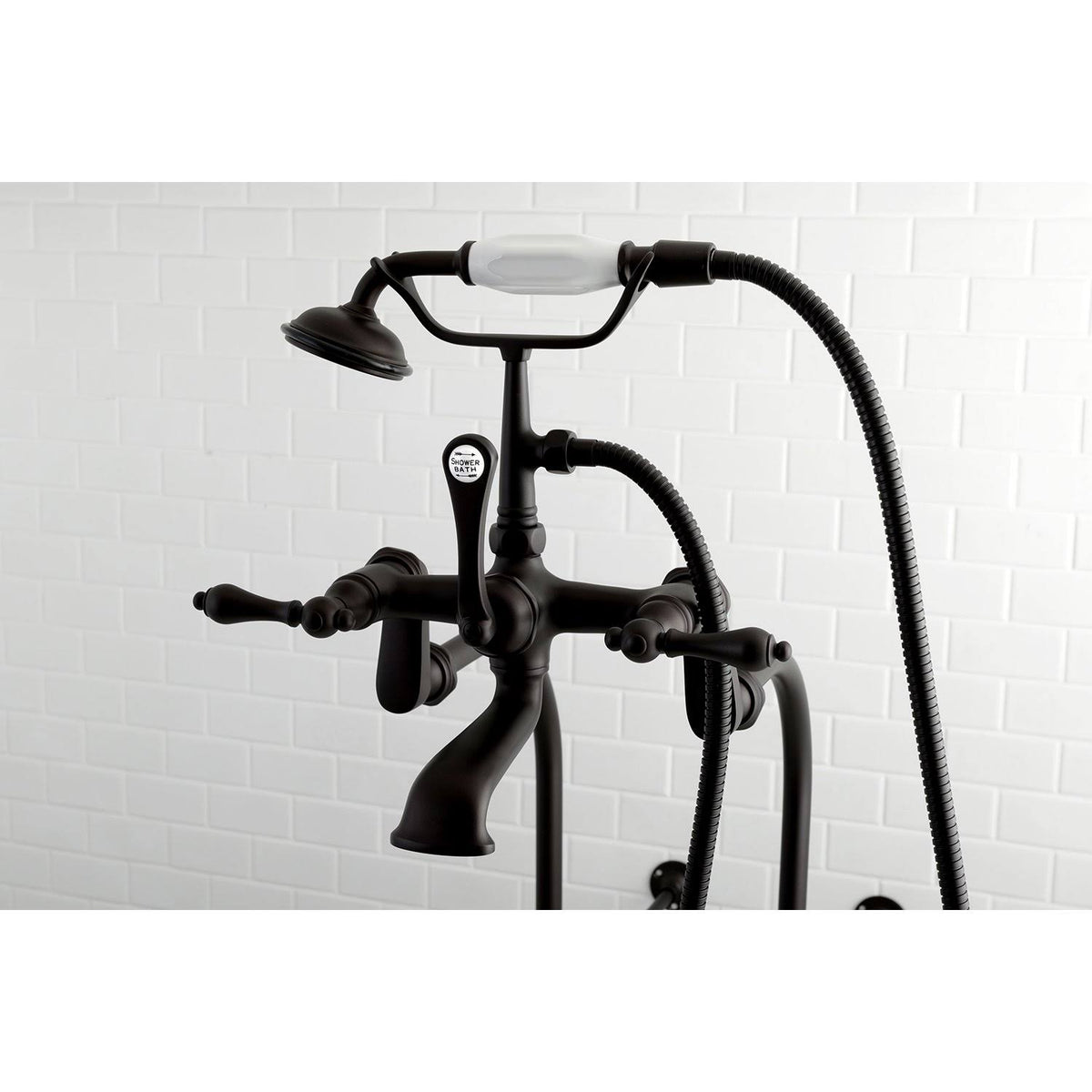 Vintage Freestanding Tub Filler Package Polished Brass O6114