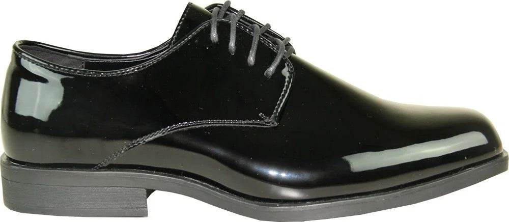 Black Patent Wrinkle Free Dress Shoe D8283