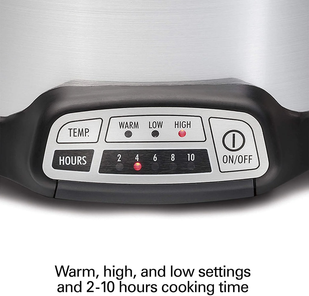 4-Quart Programmable Slow Cooker with Dishwasher-Safe Crock and Lid D35877