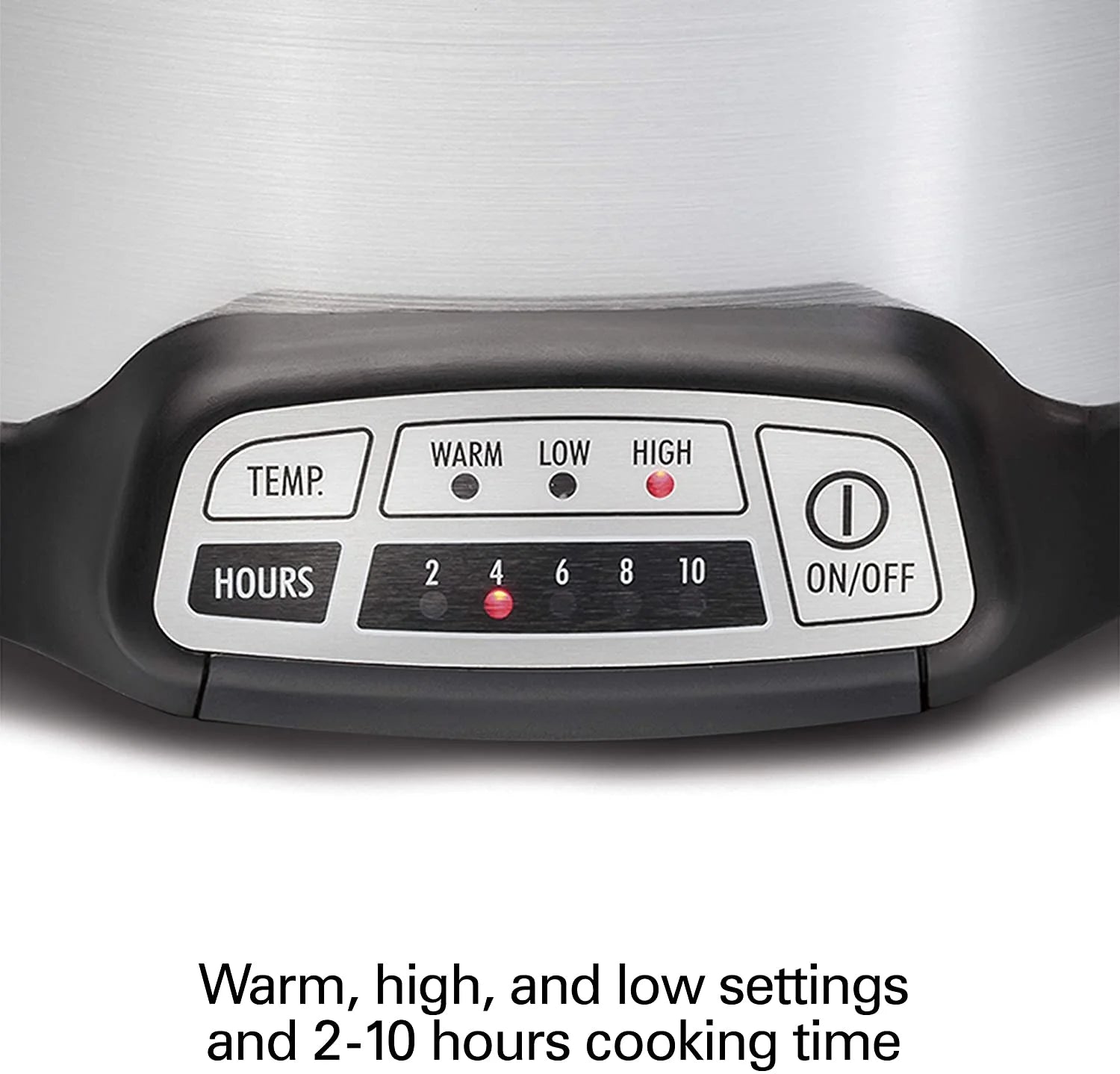 4-Quart Programmable Slow Cooker with Dishwasher-Safe Crock and Lid D35877