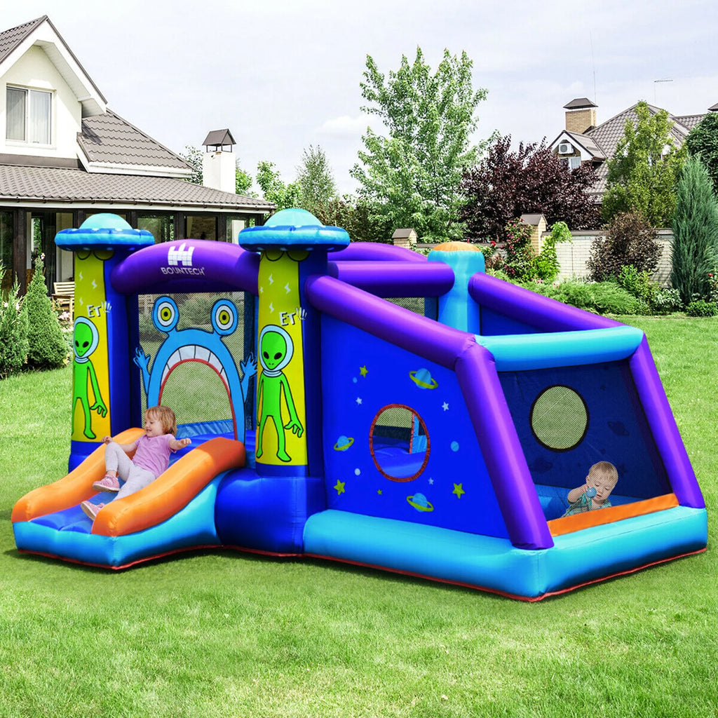 Inflatable Bouncer Kids Jump Slide Ball Pit with 480W Blower T99144