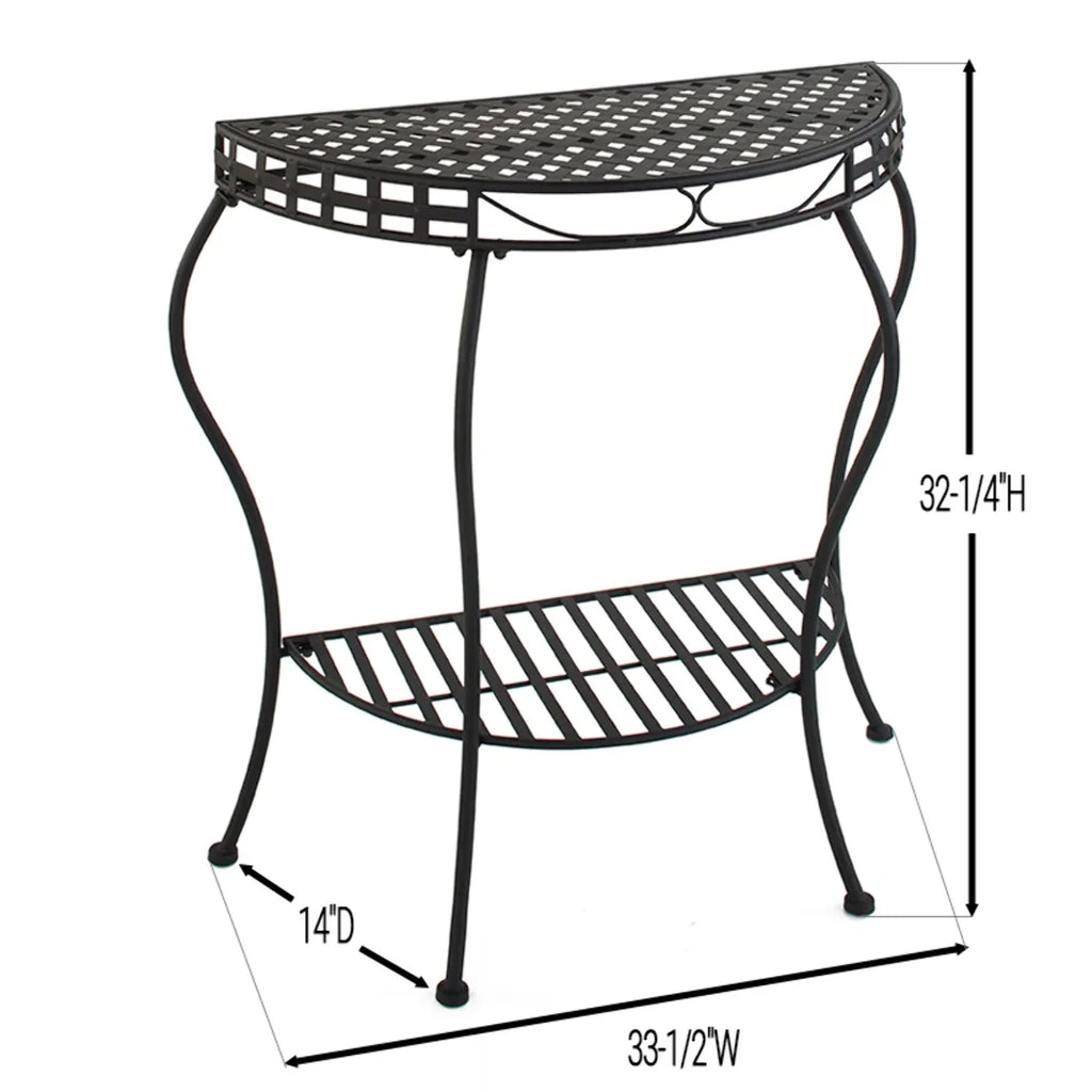 Metal Console Table Outdoor Half Moon Table I8201