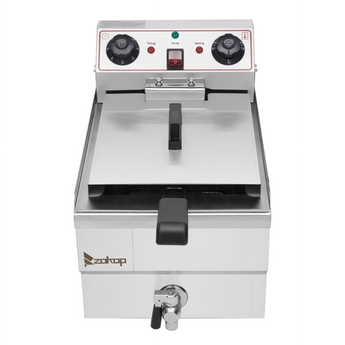 Stainless Steel Faucet Single Tank Deep Fryer 1700W G7755