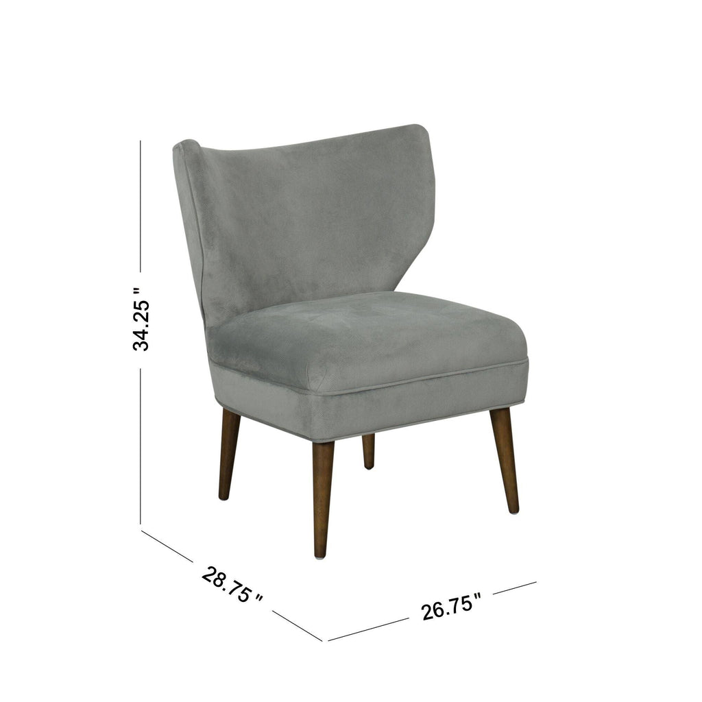 Blue Wingback Accent Chair B4291
