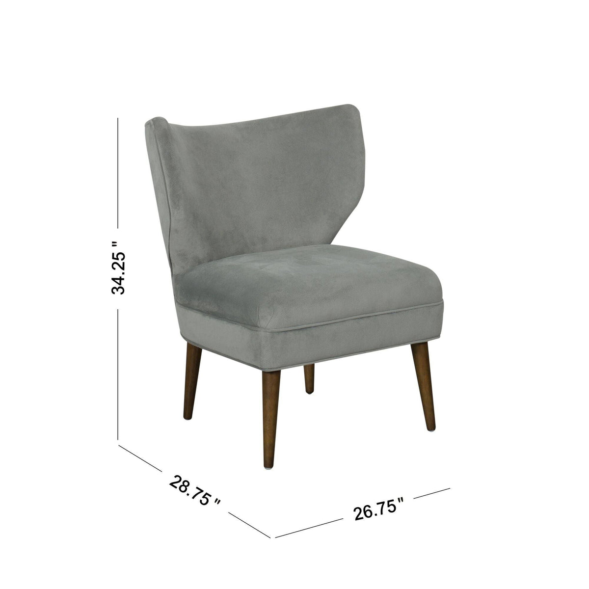 Blue Wingback Accent Chair B4291