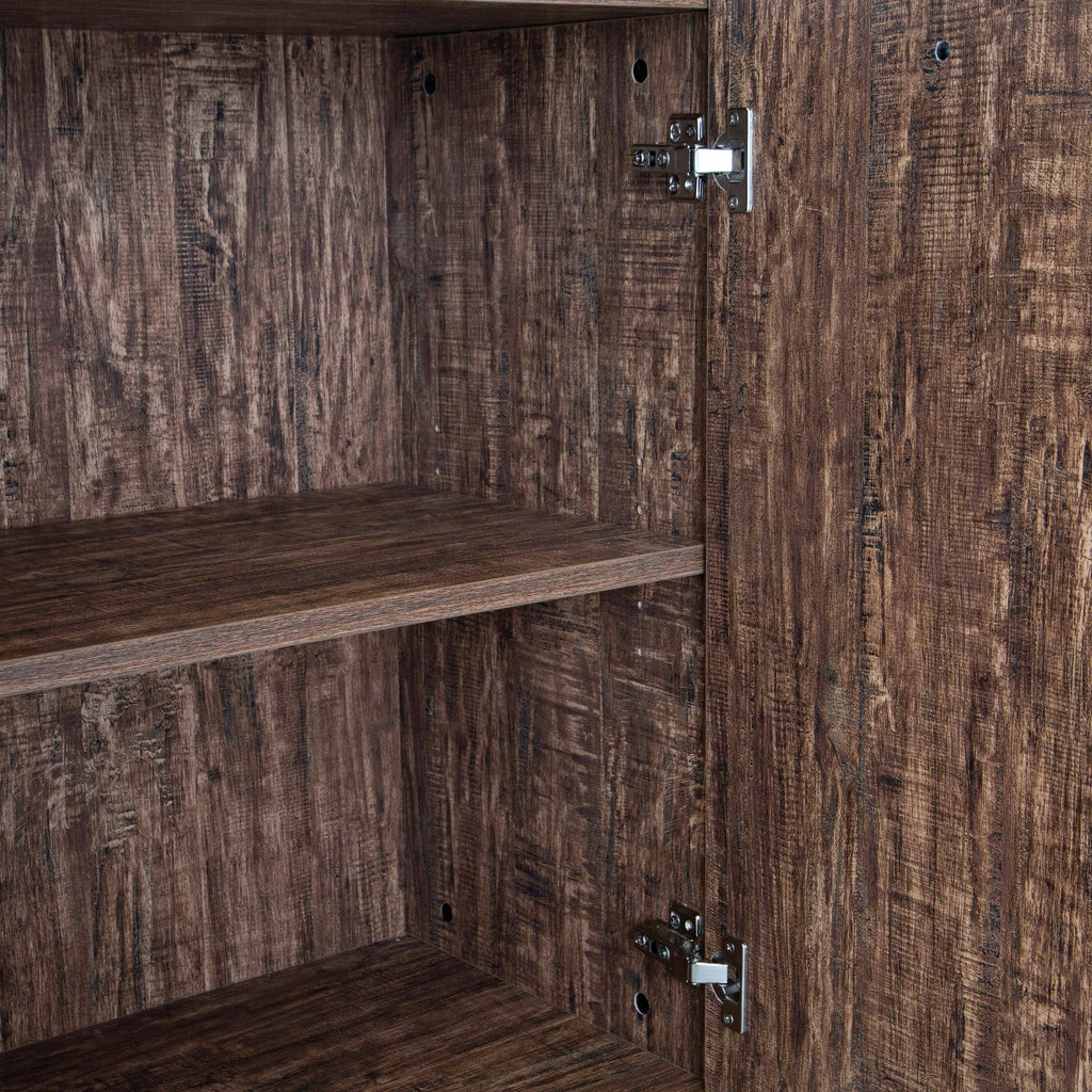 Distressed Sideboard with Two Storage Cabinets X621715