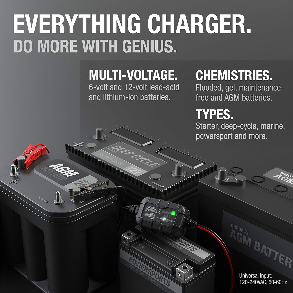 2-Amp Portable Smart Battery Charger and Maintainer, Pack of 2 S10013