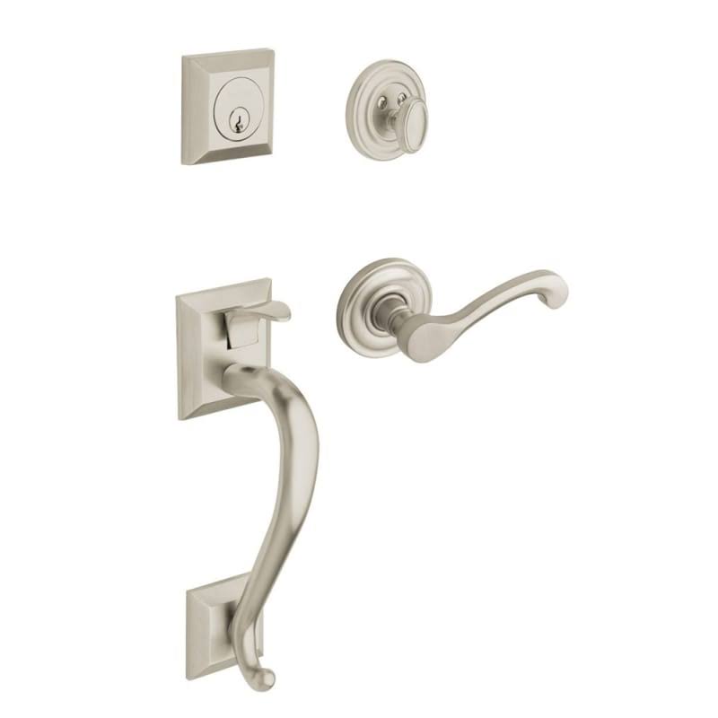 Full Dummy Sectional Handleset Lever Satin Nickel LH Z9006