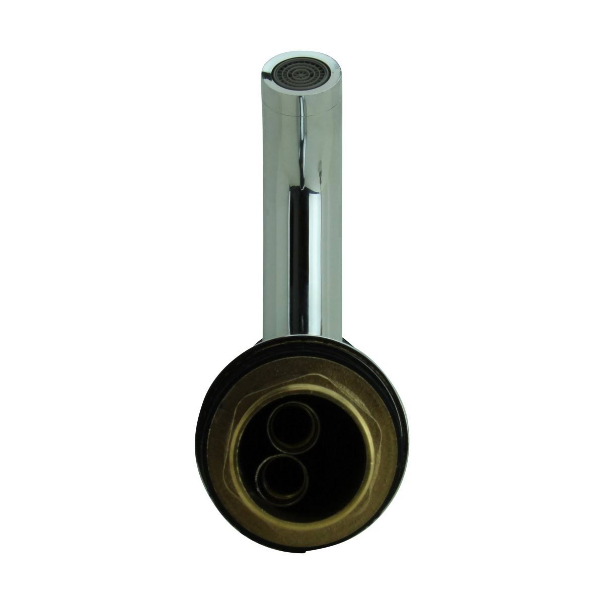 Chrome Solid Brass Single Hole Bathroom Faucet T9096