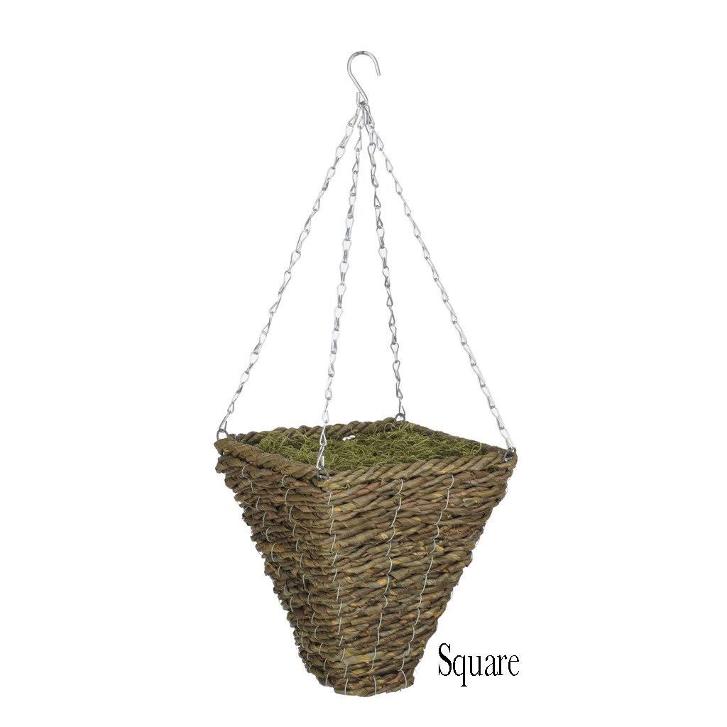 Artificial Hibiscus Hanging Basket Sunset Orange Z7867