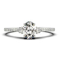 14K White Gold 3 Stone Diamond Ring X29012