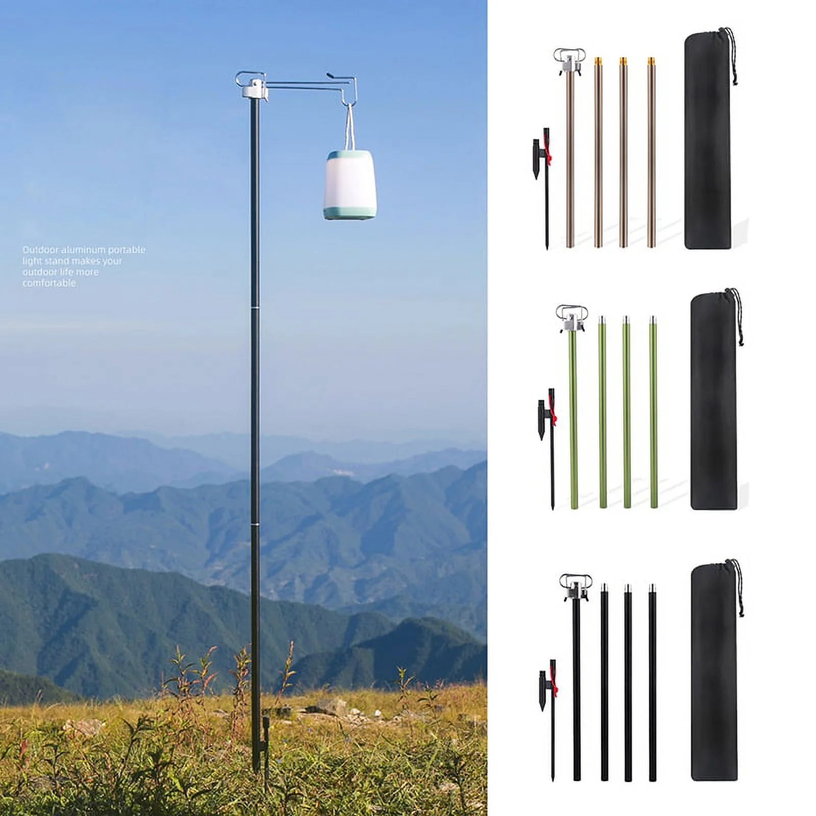 Adjustable Aluminum Alloy Lamp Pole Lantern Stand M53315