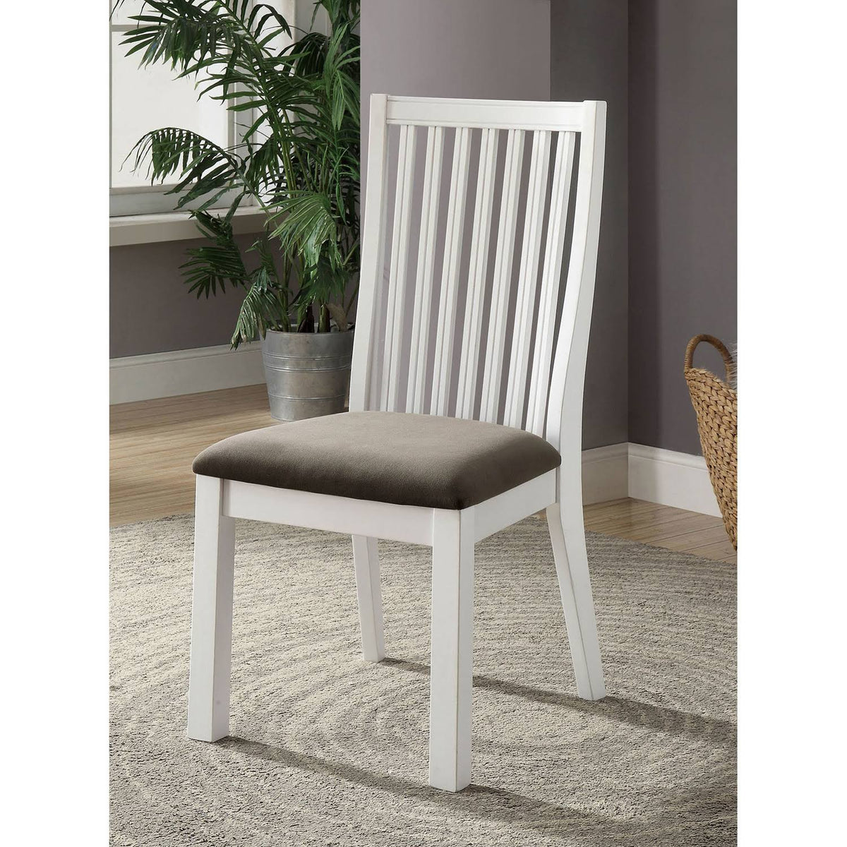 Gray White Dining Table D27184
