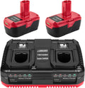 2Pack 6.0Ah 19.2 Volt Lithium Battery and Dual Battery Charger E662366