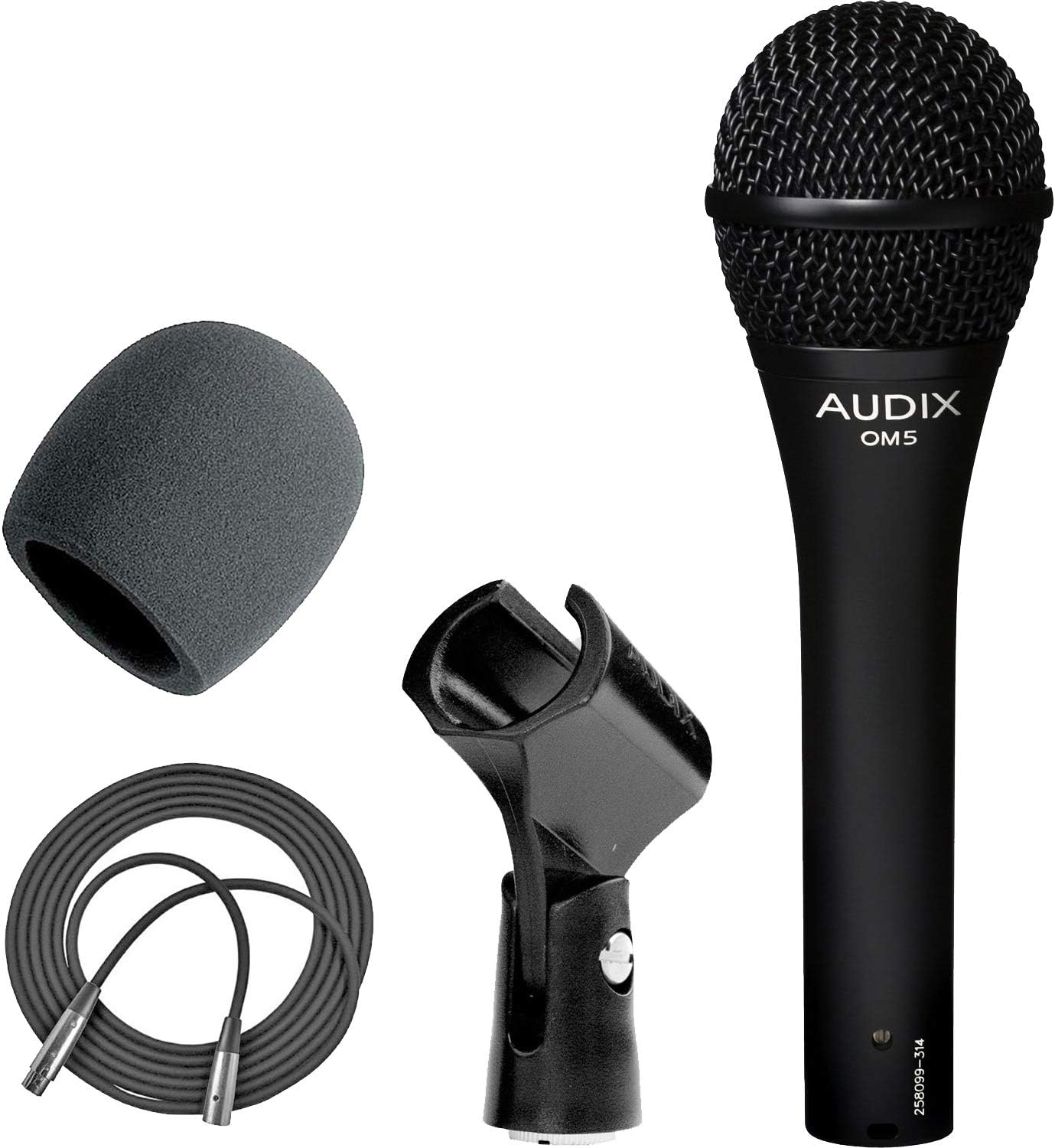 Dynamic Microphone with Foam Windscreen and XLR Cable S555037