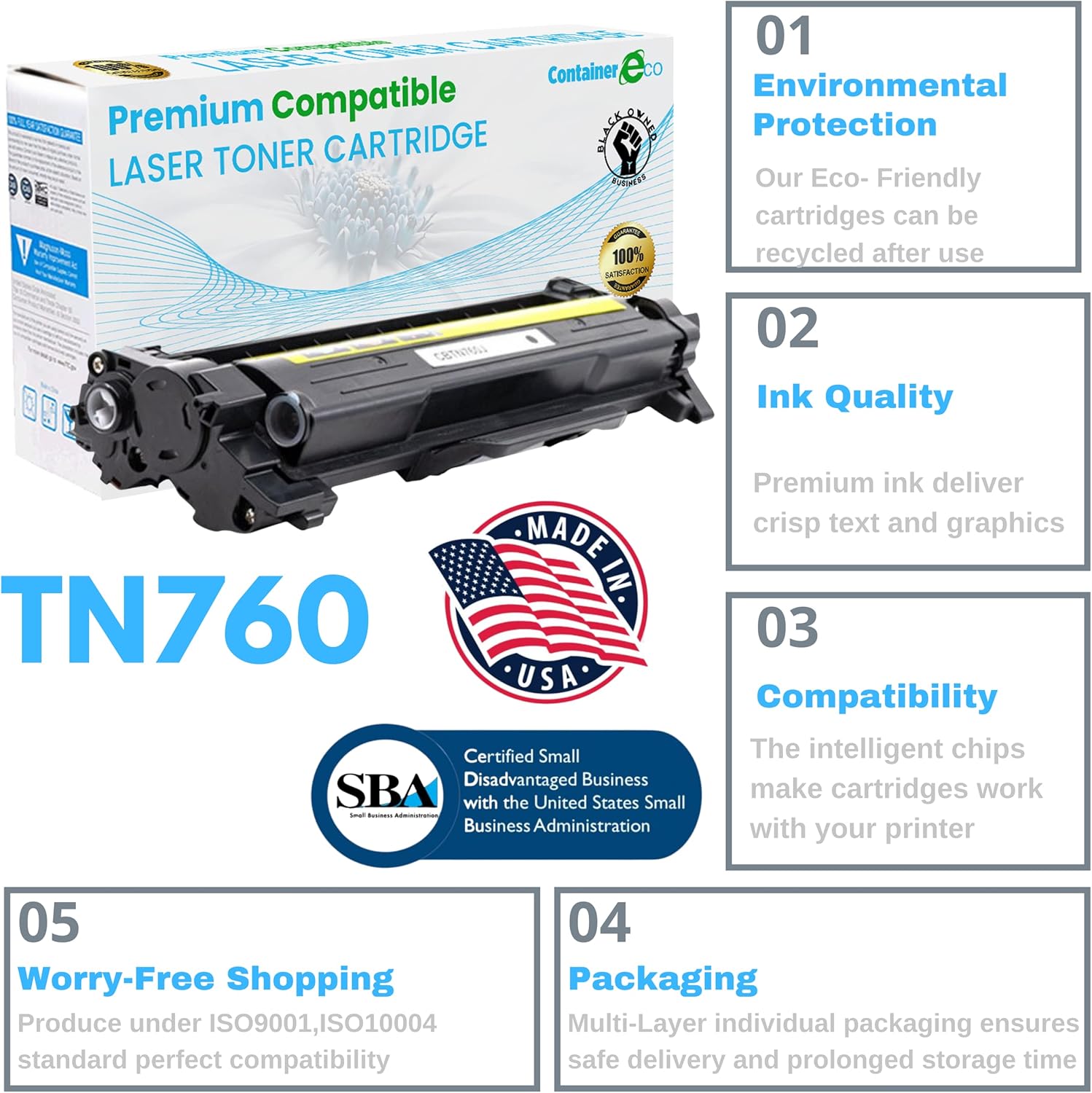 Black Toner Cartridge 4 Pack T211