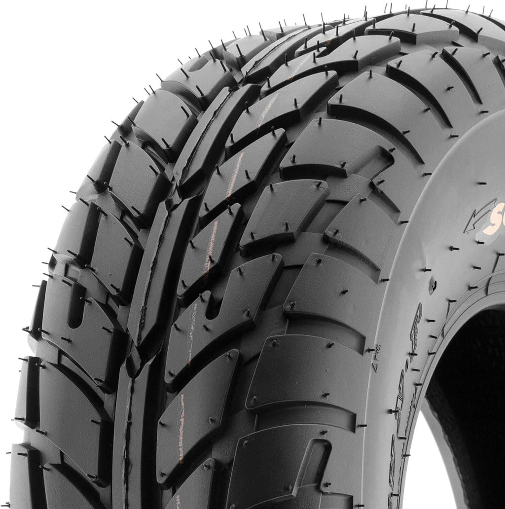Set of 4 ATV UTV Flat Track Tires 19x6-10 Front & 20x10-9 Rear, 6 PR, Tubeless L498
