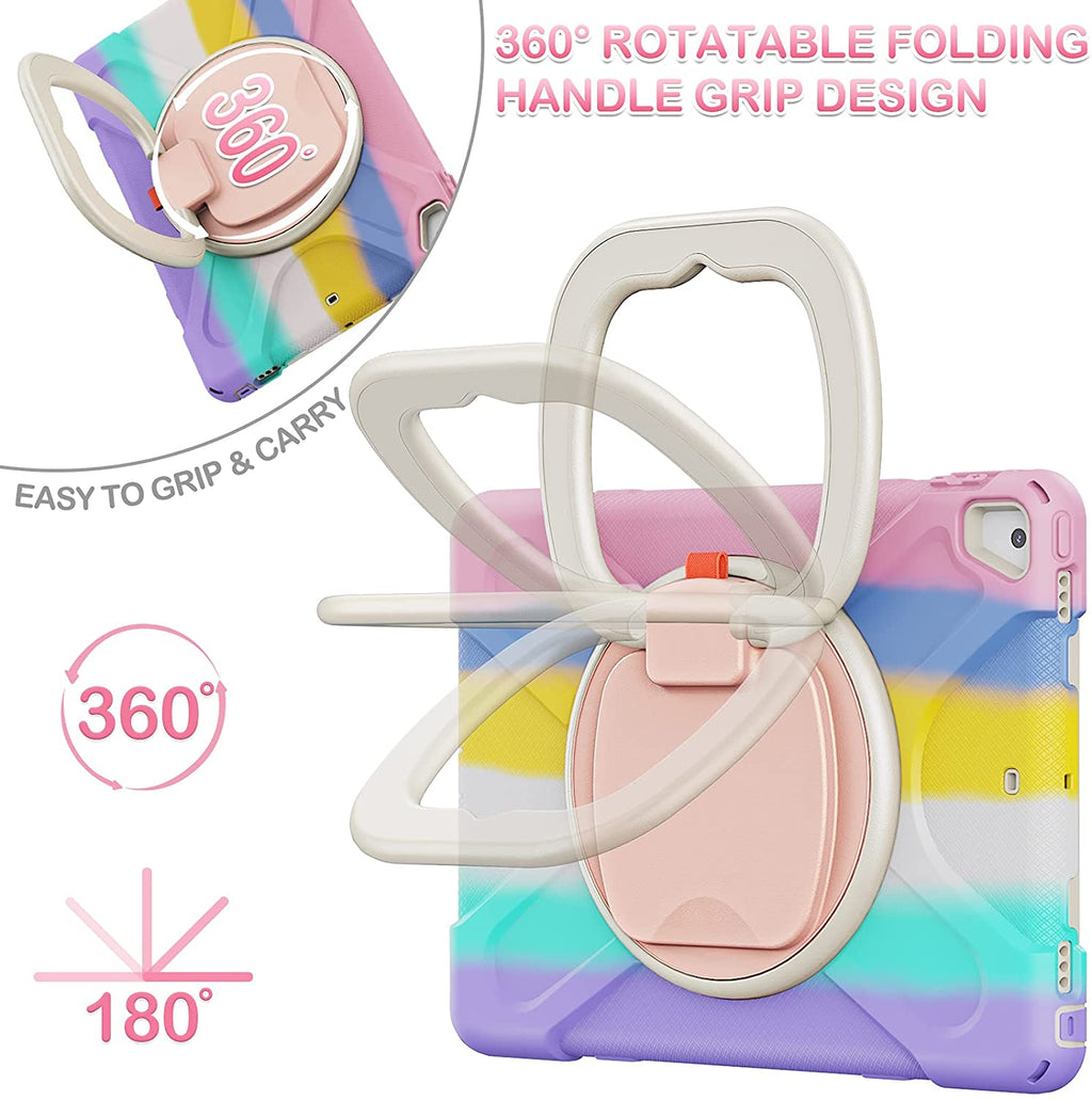 Shockproof Case with Pen Holder, Swivel Stand and Shoulder Strap H20470