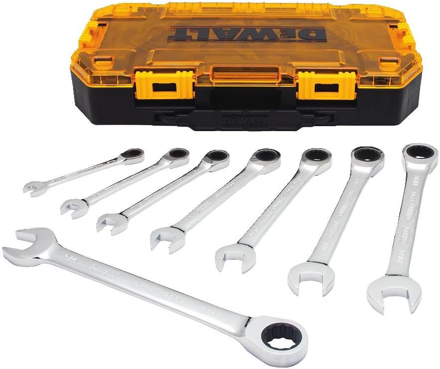 8-Piece SAE Combination Ratcheting Wrench Set X93781