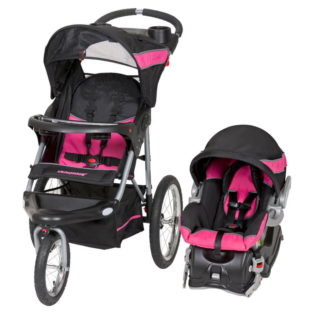 Pink Travel System Stroller J336811