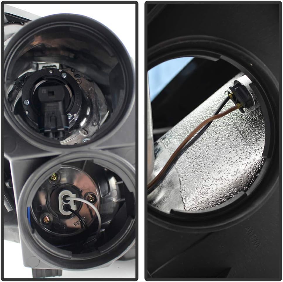 Chrome Projector Halogen Headlights Headlamp Replacement Driver Passenger Side W91490