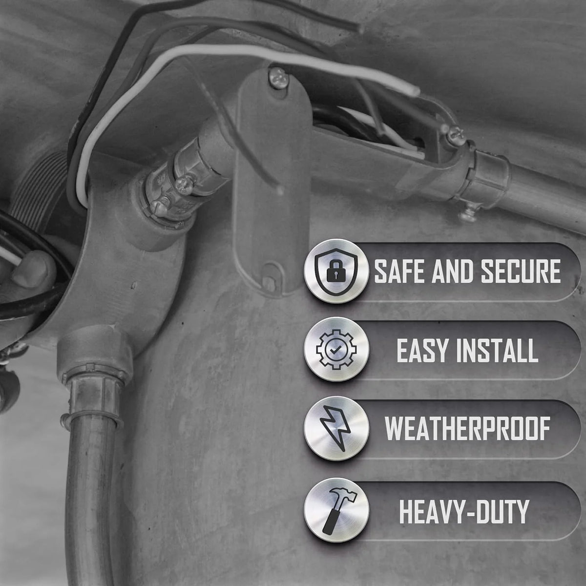 3/4-Inch Gray Cast Aluminum Threaded Conduit Body with Stamped Steel Cover V845