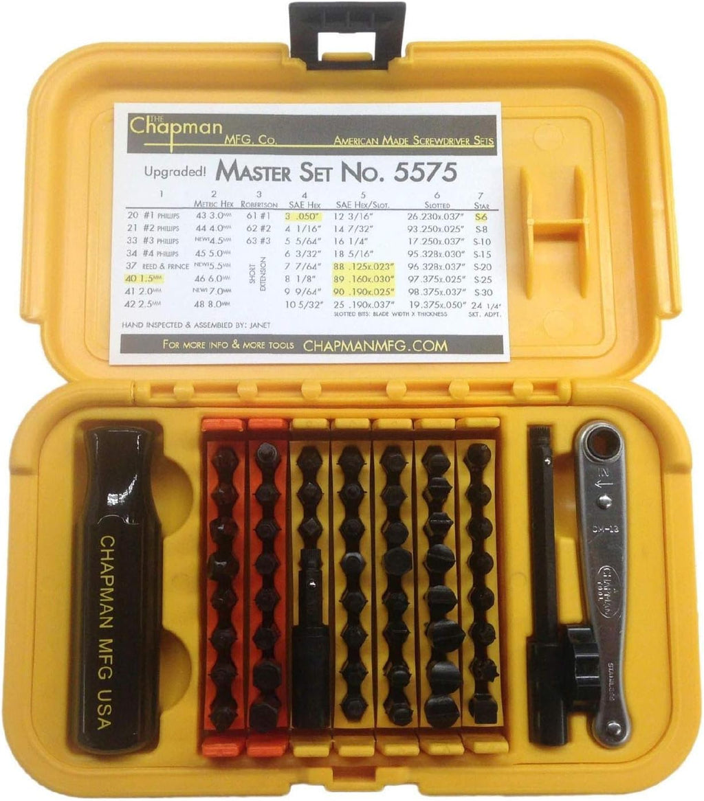 51 USA Made Insert Bits Screwdriver Set A11766