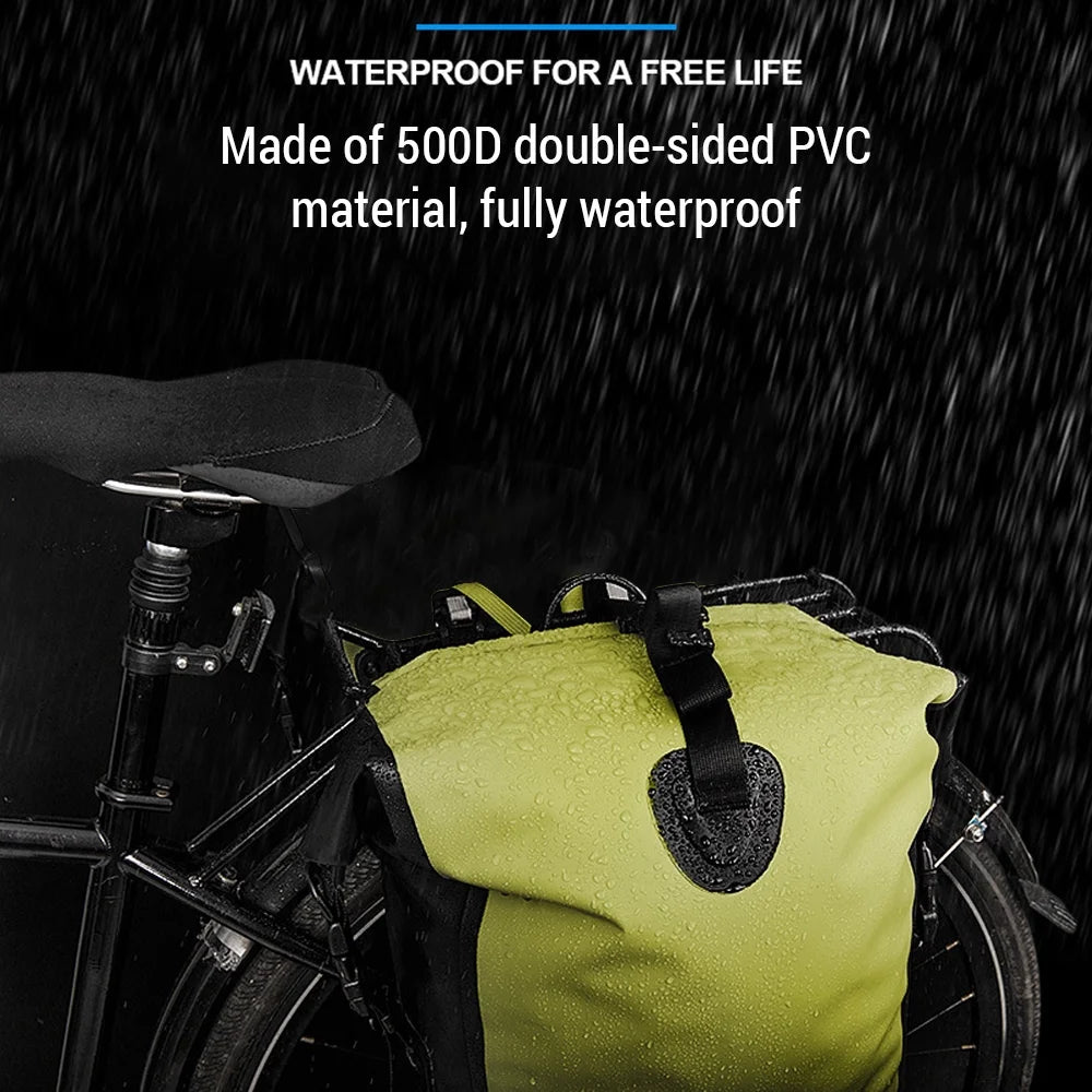 Waterproof Bike Pannier Bag 25L Rear Rack Saddle Bag X93475