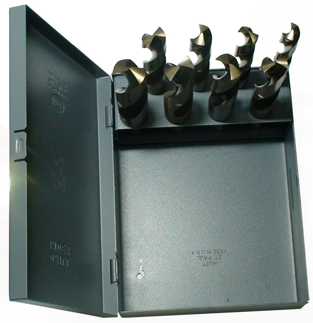 8 Piece Cobalt Reduce Shank Drill Bit Set E1652