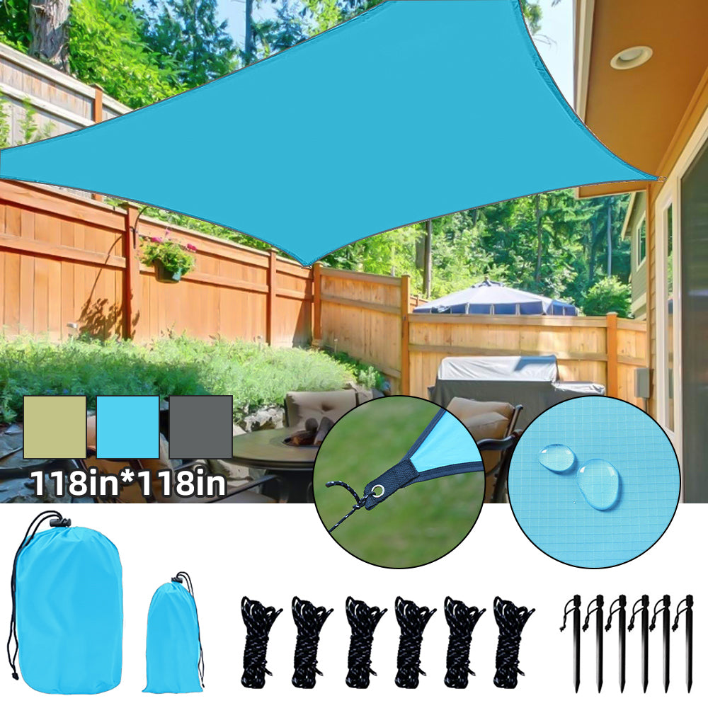 Blue 10'x10' Portable Beach Tent Sun Shelter C841636