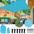 Blue 10'x10' Portable Beach Tent Sun Shelter C841636
